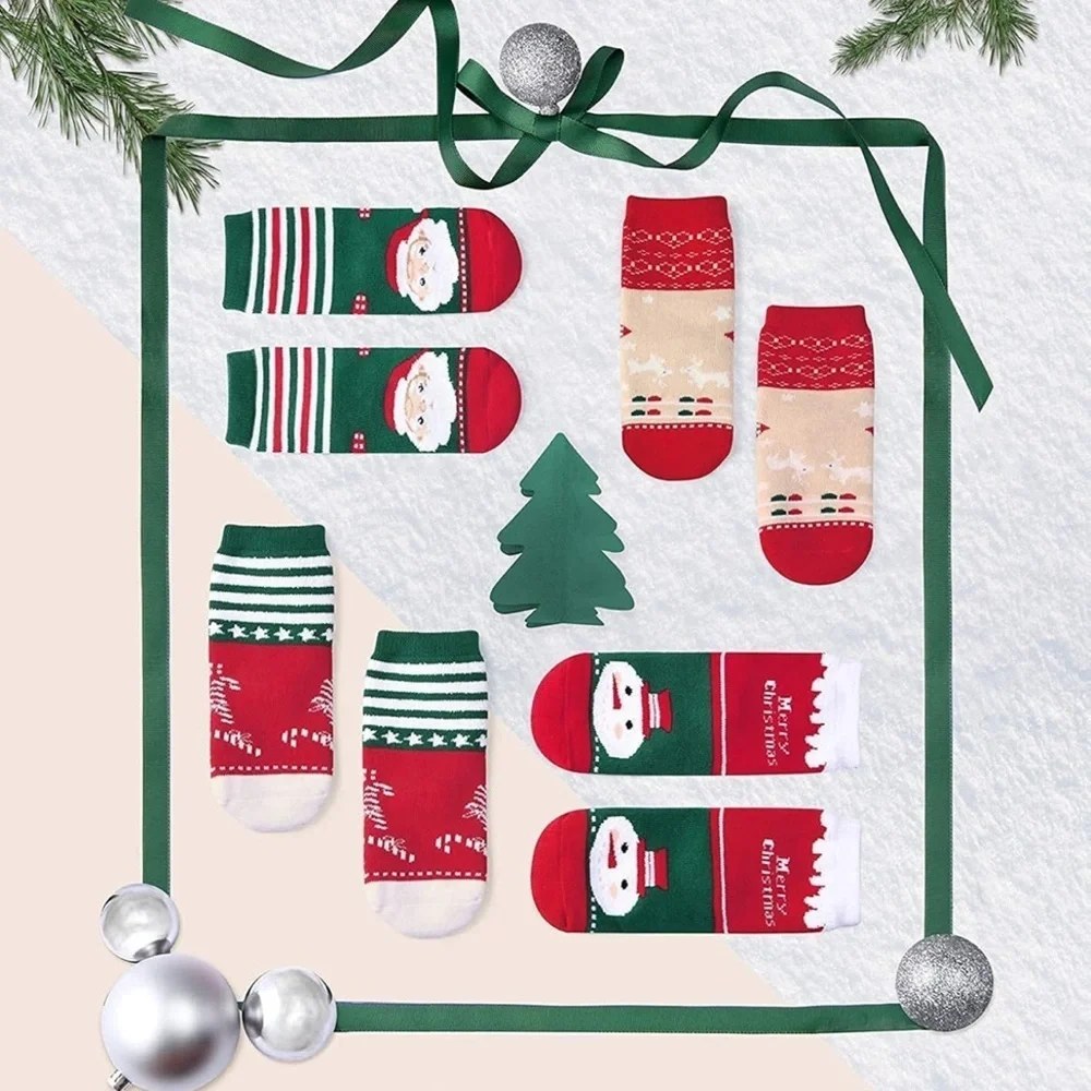Big Kids Christmas socks pack of 4 pair | Size 10 - 13 years | (G3)